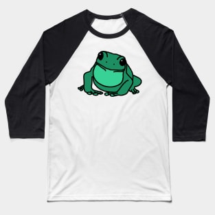 Bright Green Pixel Frog Baseball T-Shirt